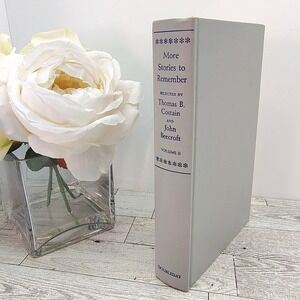 More Stories to Remember Costain Beecroft 1958 Gray Hardcover Vintage Study Deco